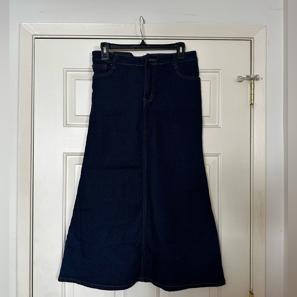 Long Jean skirt!